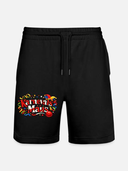 Karnevalsmaus Geschenk - Für Köln Fans - Stanley/Stella Unisex Bio Joggingshorts Trainer  - Schwarz