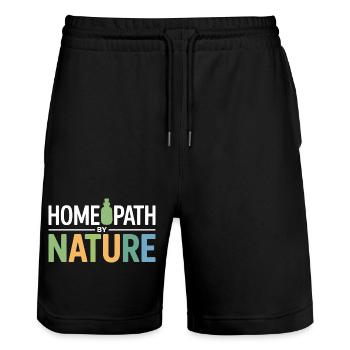 Spécialiste certifié en médecine naturelle clinique - Short de jogging bio TRAINER Stanley/Stella unisexe - noir - Devant - Nik (191cm) & Marisol (170cm)