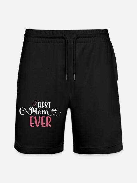 Die beste Mutter aller Zeiten - Stanley/Stella Unisex Bio Joggingshorts Trainer - Schwarz