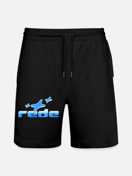 Frieden im Himmel: Flugzeug-Design - Stanley/Stella Unisex Bio Joggingshorts Trainer  - Schwarz
