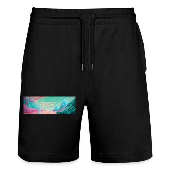 Neurodiverse Brilliance - Stanley/Stella Unisex Bio Joggingshorts Trainer  - Schwarz - Vorne - Nik (191cm) & Marisol (170cm)