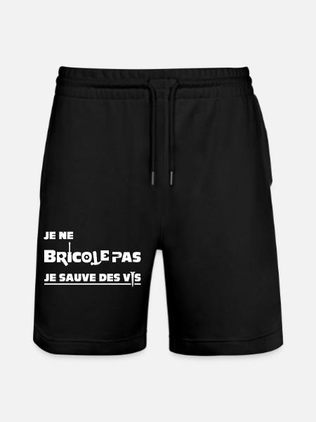 I DON'T TINKER, I SAVE SCREWS! - Stanley/Stella Trainer Unisex Organic Jogging Shorts - black