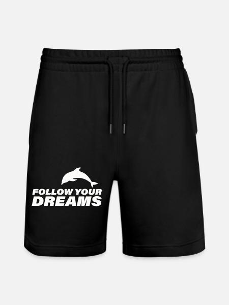 Follow Your Dreams - Stanley/Stella Trainer Unisex Organic Jogging Shorts - black