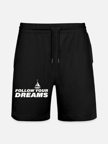 Follow Your Dreams - Stanley/Stella Trainer Unisex Organic Jogging Shorts - black