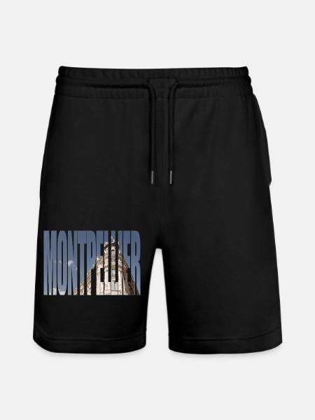 Montpellier Stadt-Tippfehler - Stanley/Stella Unisex Bio Joggingshorts Trainer  - Schwarz