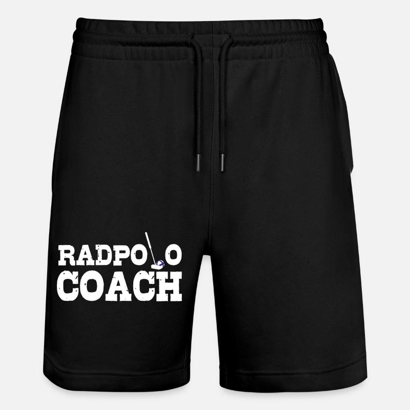Radpolo Coach  - Stanley/Stella Unisex Bio Joggingshorts Trainer  - Schwarz