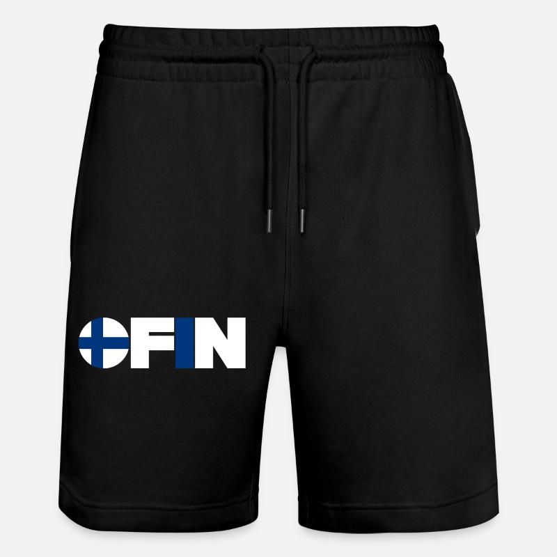 Finnland - Stanley/Stella Unisex Bio Joggingshorts Trainer  - Schwarz