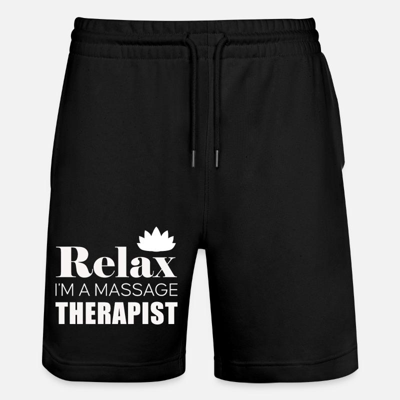 Chemise Relax Massage Therapy - Short de jogging bio TRAINER Stanley/Stella unisexe - noir