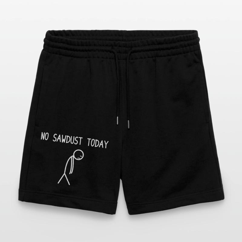 Pas de sciure aujourd’hui Bûcheron de fabrication de bois à tronçonneuse Short de jogging bio TRAINER Stanley/Stella unisexe