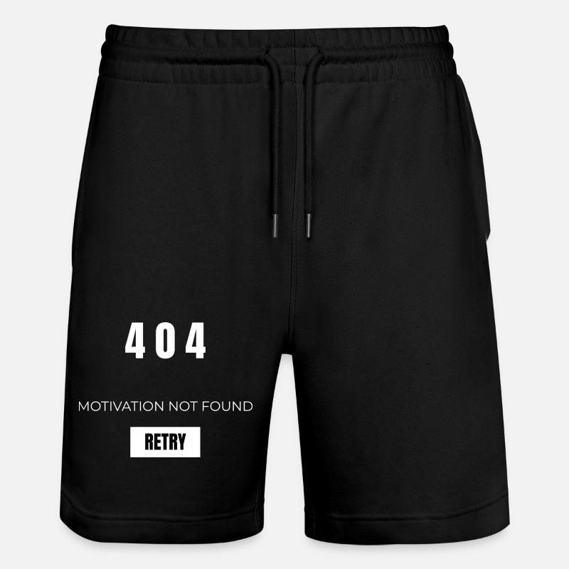 404 Motivation Introuvable - Short de jogging bio TRAINER Stanley/Stella unisexe - noir