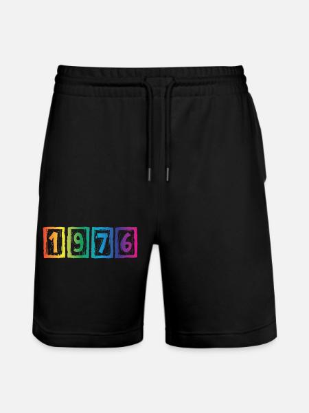 Millésime 1976 - Short de jogging bio TRAINER Stanley/Stella unisexe - noir