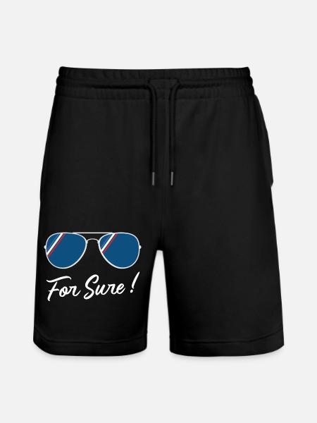 For sure - Short de jogging bio TRAINER Stanley/Stella unisexe - noir