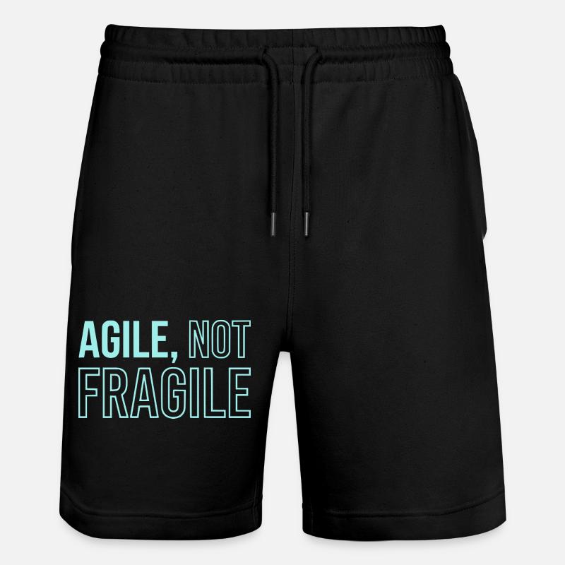 Agile Development, Scrum Coach Shirt - Stanley/Stella Trainer Unisex Organic Jogging Shorts - black