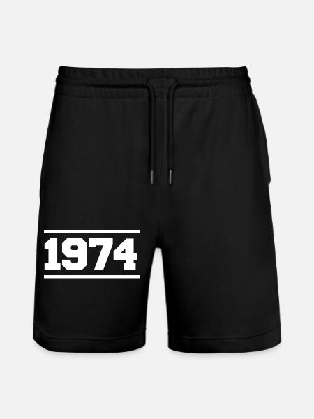 1974 Cadeau rétro 1974 - Short de jogging bio TRAINER Stanley/Stella unisexe - noir