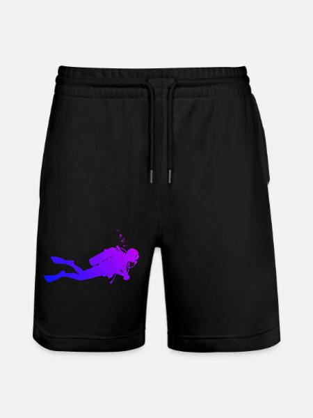Conception de plongée à puissance - Short de jogging bio TRAINER Stanley/Stella unisexe - noir