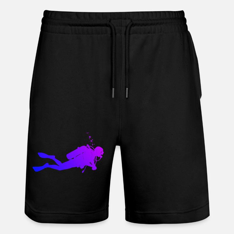 Conception de plongée à puissance - Short de jogging bio TRAINER Stanley/Stella unisexe - noir