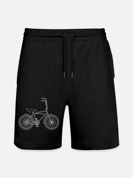 Art urbain rétro de vélo - Short de jogging bio TRAINER Stanley/Stella unisexe - noir