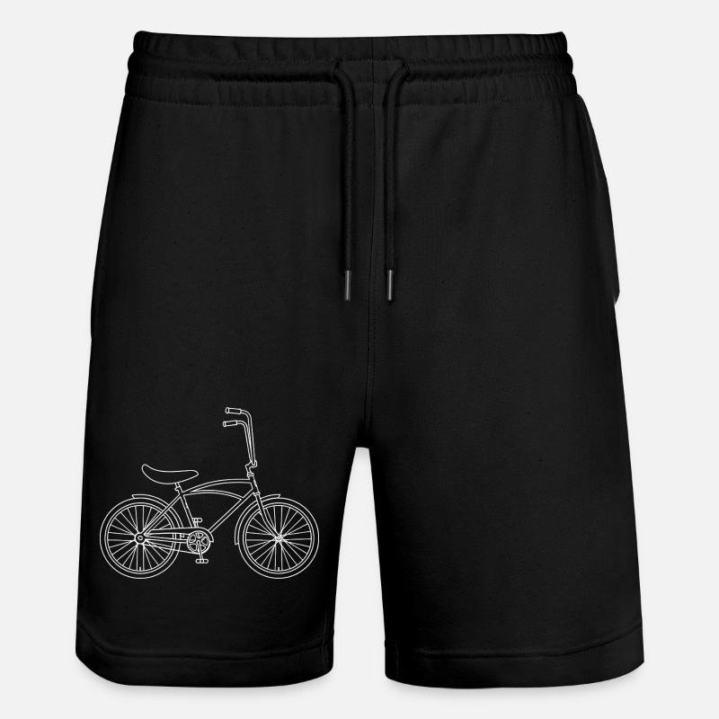 Art urbain rétro de vélo - Short de jogging bio TRAINER Stanley/Stella unisexe - noir