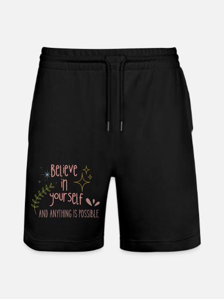 Croyez en vous - Short de jogging bio TRAINER Stanley/Stella unisexe - noir
