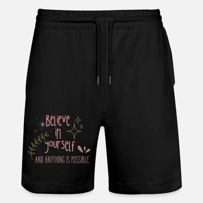 Croyez en vous - Short de jogging bio TRAINER Stanley/Stella unisexe - noir