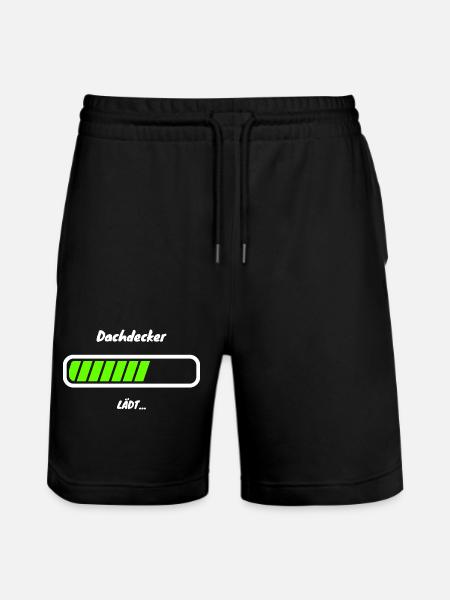 Roofer loading beam Roofer trainee - Stanley/Stella Trainer Unisex Organic Jogging Shorts - black