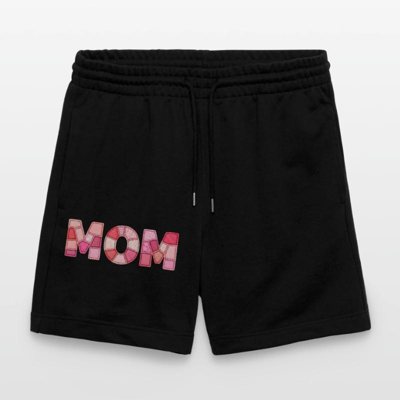 DIY Patchwork Style Mom Typography Mom Stanley/Stella Trainer Unisex Organic Jogging Shorts