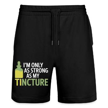 Équipement certifié spécialisé en extraits liquides cliniques - Short de jogging bio TRAINER Stanley/Stella unisexe - noir - Devant - Nik (191cm) & Marisol (170cm)