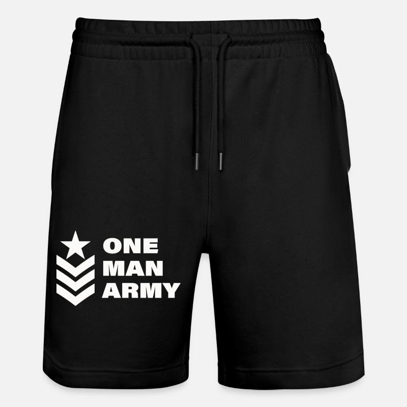 ONE MAN - Stanley/Stella Unisex Bio Joggingshorts Trainer  - Schwarz
