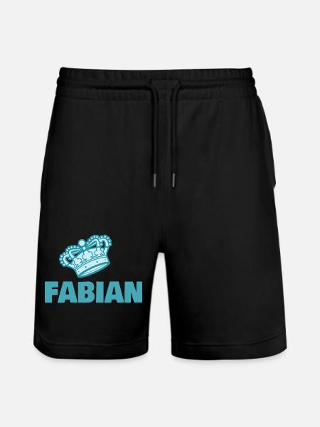 Fabian - Stanley/Stella Unisex Bio Joggingshorts Trainer - Schwarz