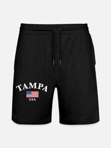 Tampa, USA - Stanley/Stella Trainer Unisex Organic Jogging Shorts - black
