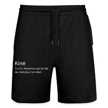 Definition Physiotherapist Gift Humor Physiotherapist - Stanley/Stella Trainer Unisex Organic Jogging Shorts - black - Front - Nik (191cm) & Marisol (170cm)