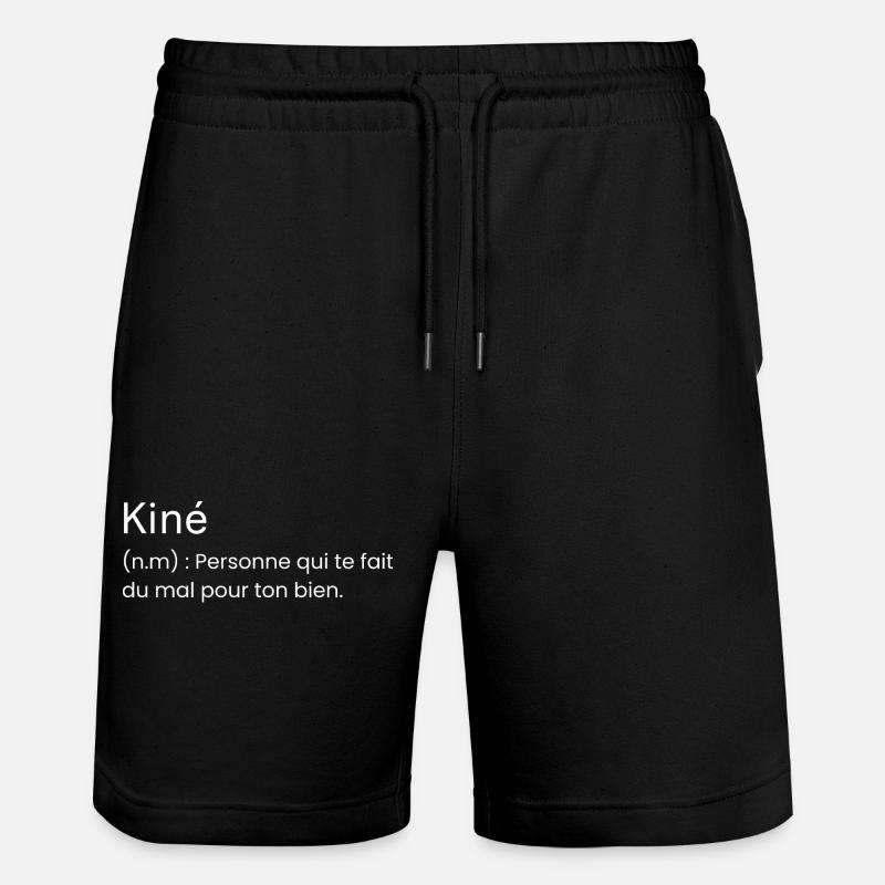 Définition Kiné Cadeau Humour Kinésithérapeute - Short de jogging bio TRAINER Stanley/Stella unisexe - noir