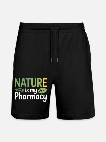 Certified Clinical Organic Pharmaceutical - Stanley/Stella Trainer Unisex Organic Jogging Shorts - black