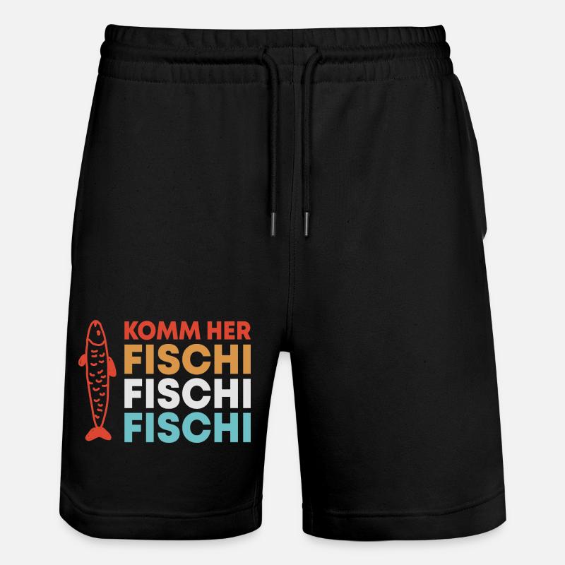 Diction de pêche à la pêche - Short de jogging bio TRAINER Stanley/Stella unisexe - noir