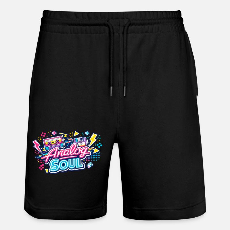 Analog Soul Neon Retro - Short de jogging bio TRAINER Stanley/Stella unisexe - noir
