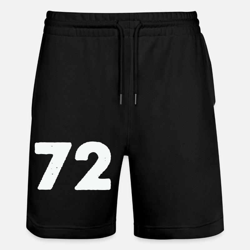 72 - Stanley/Stella Unisex Bio Joggingshorts Trainer  - Schwarz