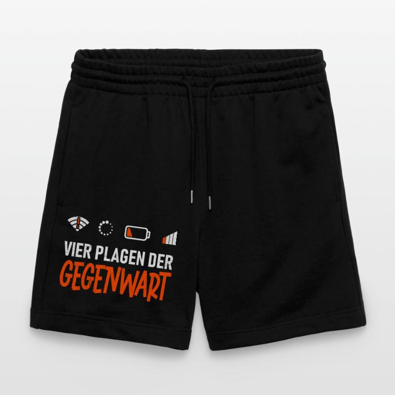 Science Coder FOUR PLAGUES OF THE PRESENT FUNNY Stanley/Stella Trainer Unisex Organic Jogging Shorts