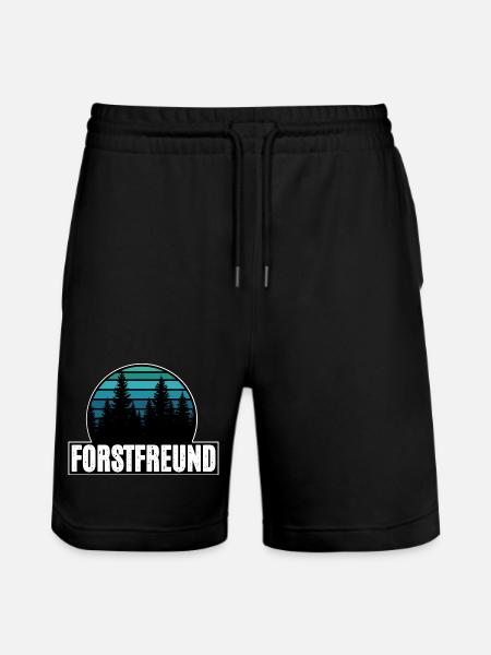 Forst Freund - Stanley/Stella Trainer Unisex Organic Jogging Shorts - black