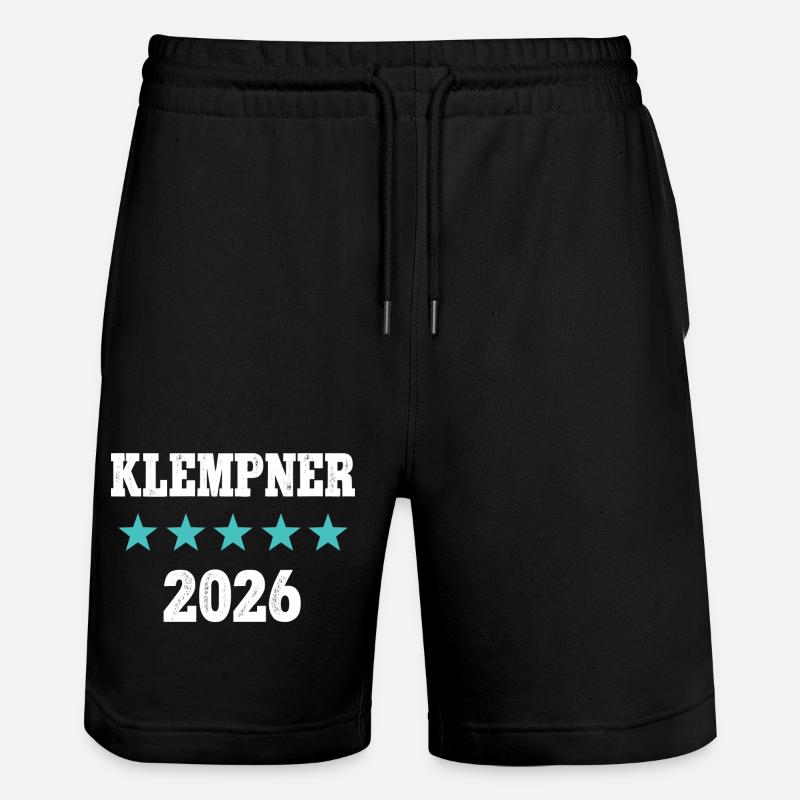 Plombier 2026 Artisan Plombier Ferbotier - Short de jogging bio TRAINER Stanley/Stella unisexe - noir