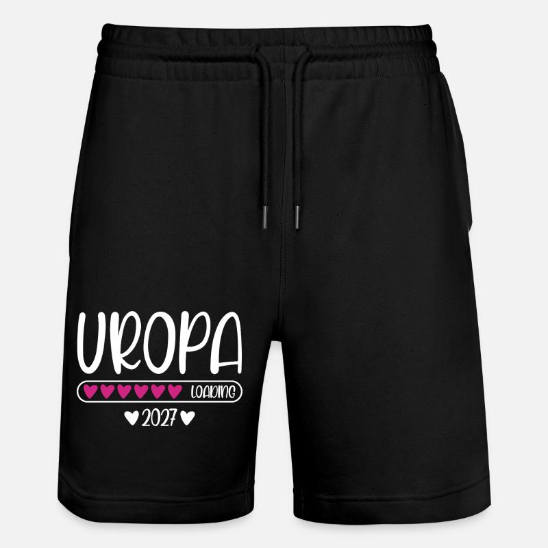 Bisnonno 2027 caricamento cuore barra di carico - Pantaloncini da jogger ecologici unisex Trainer di Stanley/Stella - nero