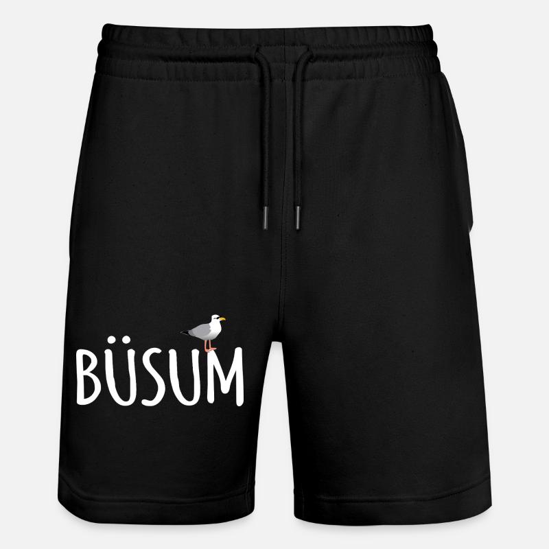 Mouette de Büsum - Short de jogging bio TRAINER Stanley/Stella unisexe - noir