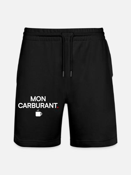 MY FUEL | Coffee Humor - Stanley/Stella Trainer Unisex Organic Jogging Shorts - black