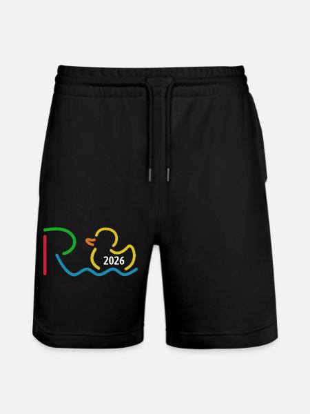 Rente 2026 - Ruhestand - Pension - Stanley/Stella Unisex Bio Joggingshorts Trainer  - Schwarz