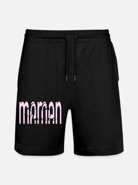 Mutter der Braut - Stanley/Stella Unisex Bio Joggingshorts Trainer - Schwarz