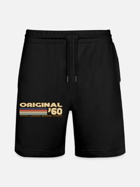 1960 - Stanley/Stella Unisex Bio Joggingshorts Trainer - Schwarz