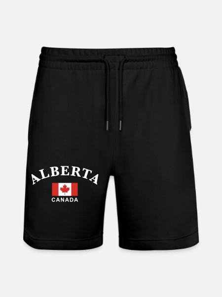 Alberta, Canada - Stanley/Stella Trainer Unisex Organic Jogging Shorts - black