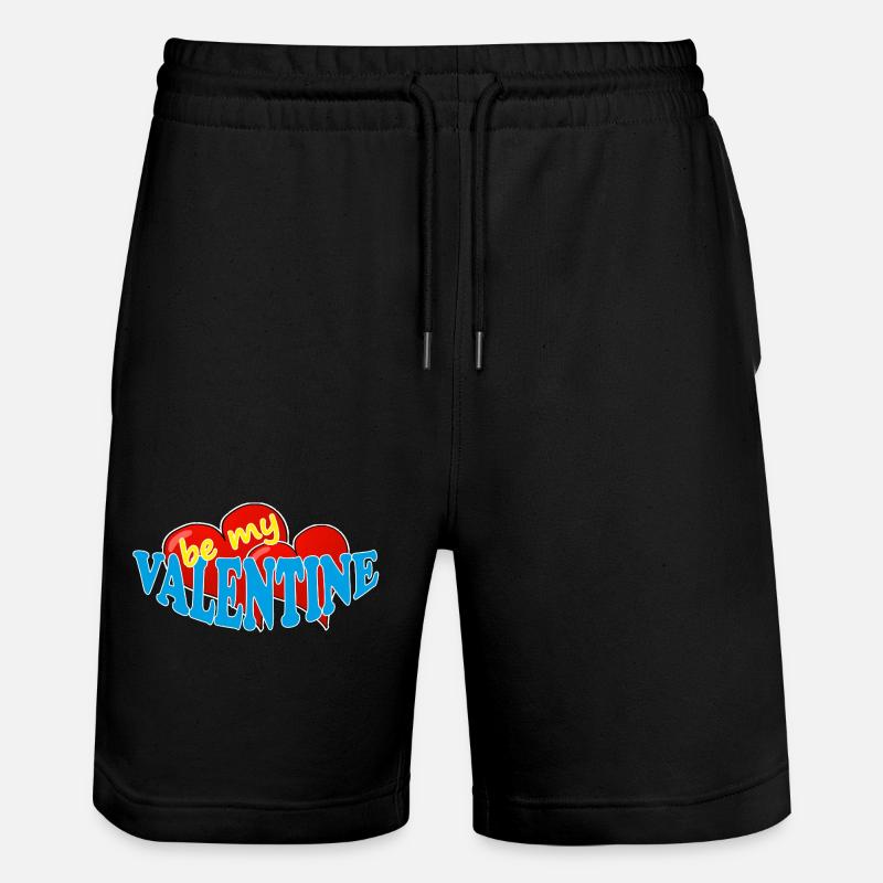 VALENTINE - Stanley/Stella Unisex Bio Joggingshorts Trainer  - Schwarz