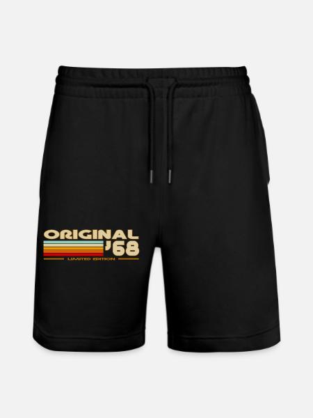 1968 - Stanley/Stella Trainer Unisex Organic Jogging Shorts - black