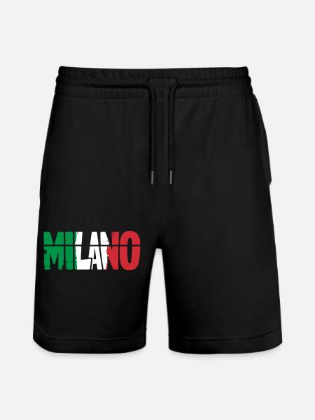 Milano Italien Mailand - Stanley/Stella Unisex Bio Joggingshorts Trainer - Schwarz