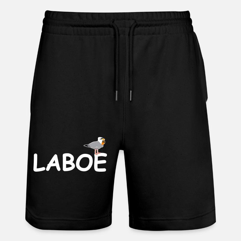 Laboe Ostsee - Stanley/Stella Unisex Bio Joggingshorts Trainer  - Schwarz